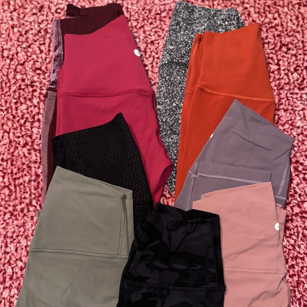 Different color Lululemon leggings size 4